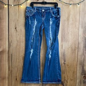 Vanity bootcut size 31 distressed